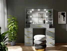 toaletka-szary-mat-z-podswietlanym-lustrem-led-110cm-zlote-uchwyty-mx