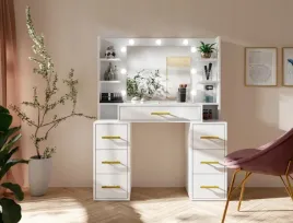 toaletka-bialy-mat-z-podswietlanym-lustrem-led-110cm-zlote-uchwyty-mx