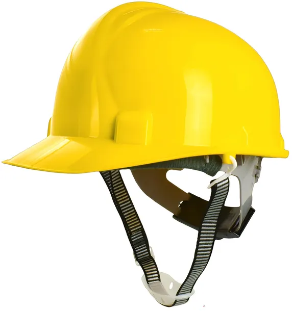 HEŁM ROBOCZY KASK OCHRONNY BHP ROBOCZY ŻÓŁTY WALTER z paskiem podbródkowym
