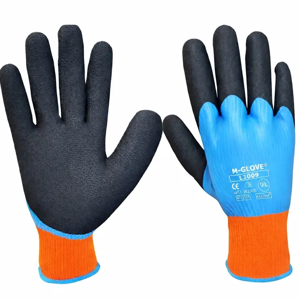 RĘKAWICE rękawiczki ROBOCZE OCIEPLANE M-GLOVE ciepłe OBLANE wodoodporne