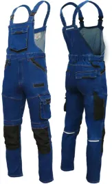 spodnie-robocze-ogrodniczki-jeans-stretch-elastyczne-mocne-duzo-kieszeni
