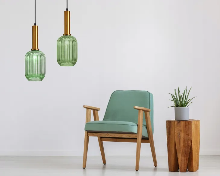 lampa-zielona-ryflowana-frezowana-retro-wiszaca-tuba-zlota-app458-e27-pomieszczenie-biuro-jadalnia-korytarz-schody-kuchnia-pokoj-dzieciecy-salon-sypialnia-uniwersalne