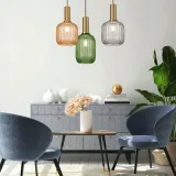 lampa-zielona-ryflowana-frezowana-retro-wiszaca-tuba-zlota-app458-e27-kolekcja-app459-1cp