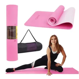 mata-do-cwiczen-cornix-tpe-6-mm-jasnorozowa-joga-pilates-pokrowiec