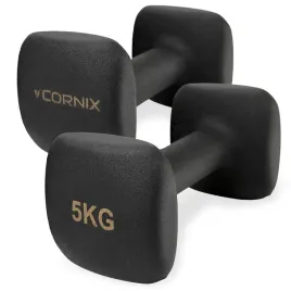 hantelki-ciezarki-zeliwne-winylowe-antyposlizgowe-cornix-zestaw-2x-5-kg