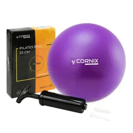 pilka-do-pilatesu-rehabilitacyjna-mala-22cm-dmuchana-joga-cornix-purple