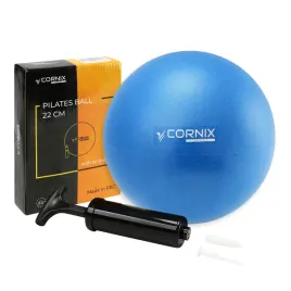 pilka-do-pilatesu-rehabilitacyjna-mala-22cm-dmuchana-joga-cornix-blue