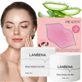 lanbena-60szt-maska-oczyszczajaca-pory-zaskorniki-pilaten-lip-kit-na-usta