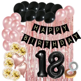 scianka-zestaw-balonow-na-18-urodziny-czarny-33szt-urodzinowe-czarno-rozowe