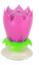 grajaca-swieca-urodzinowa-kwiat-rozowa