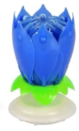 grajaca-swieca-urodzinowa-kwiat-niebieska