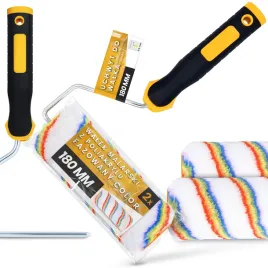 2x-walek-malarski-18-cm-zapas-malowania-scian-farb-lakierow-1x-uchwyt