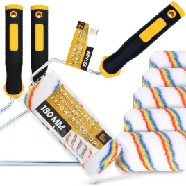 5x-walek-malarski-18-cm-zapas-malowania-scian-farb-lakierow-2x-uchwyt