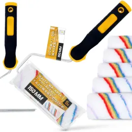 5x-walek-malarski-15-cm-zapas-malowania-scian-farb-lakierow-1x-uchwyt