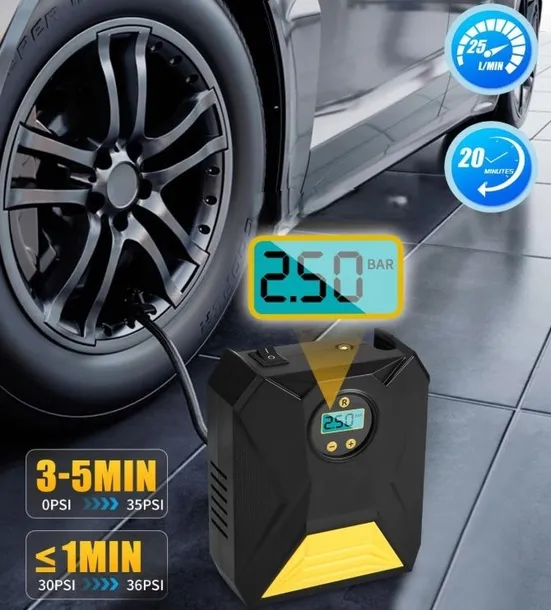 kompresor-samochodowy-12v-elektryczna-pompka-8002-lampka-led-na-zapalniczke-stan-nowy-wydajnosc-efektywna-25-l-min