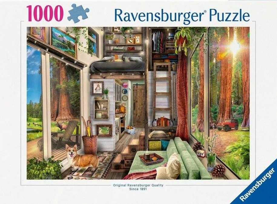 puzzle-1000-domek-w-lesie