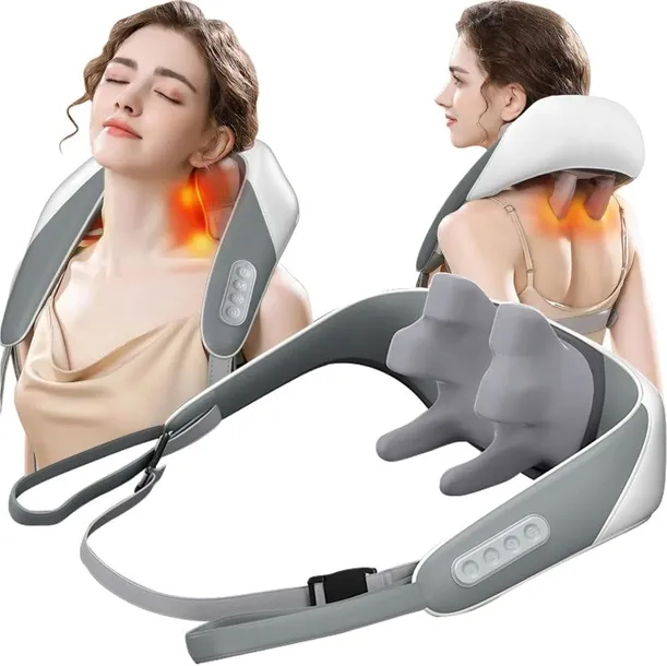 Masażer Shiatsu do Szyi Karku Pleców Rozgrzewający Elegancki Kołnierz