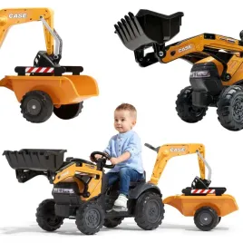 falk-traktor-na-pedaly-case-z-lyzka-koparka-i-przyczepa-2-5-lat