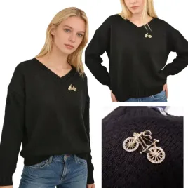 sweter-damski-czarny-z-dekoltem-w-serek-cieply-one-size-captain-mike