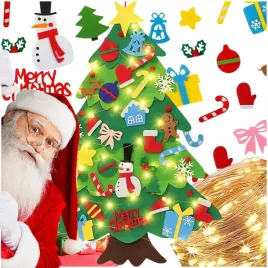 choinka-filcowa-na-rzepy-z-ozdobami-dla-dzieci-swiatelka-50-led-na-sciane