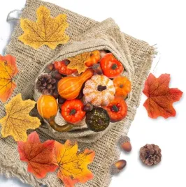 ozdoby-jesienne-dynie-liscie-klonu-dekoracja-halloween-50x-zestaw-sztuczne