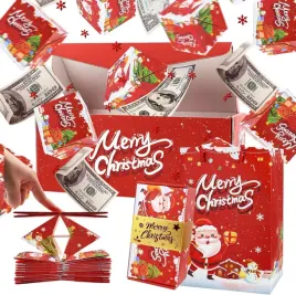 Zdjęcie produktu PUDEŁKA PREZENTOWE NA PREZENTY ŚWIĄTECZNE SKŁADANE TEKTUROWE ŚWIĄTECZNE 15x