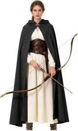 peleryna-sredniowieczna-lniana-merida-wojownik-z-kapturem-dluga-kostium