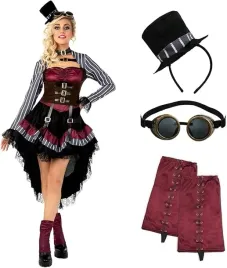 kostium-stroj-steampunk-sukienka-wiktorianski-gotycki-akcesoria-impreza-s
