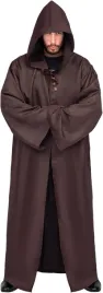 stroj-kostium-jedi-mnich-szata-peleryna-dluga-brazowa-halloween-impreza-l