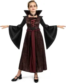 kostium-stroj-wampira-dzieci-halloween-czarownica-komplet-przebranie-10-12