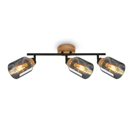 lampa-sufitowa-3xe27-czarna-drewno-szklo-dymione-loft-salon-sypialnia-biuro