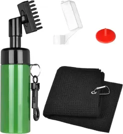 akcesoria-golfowe-do-czyszczenia-kija-golfowego-zestaw-recznik-butelka