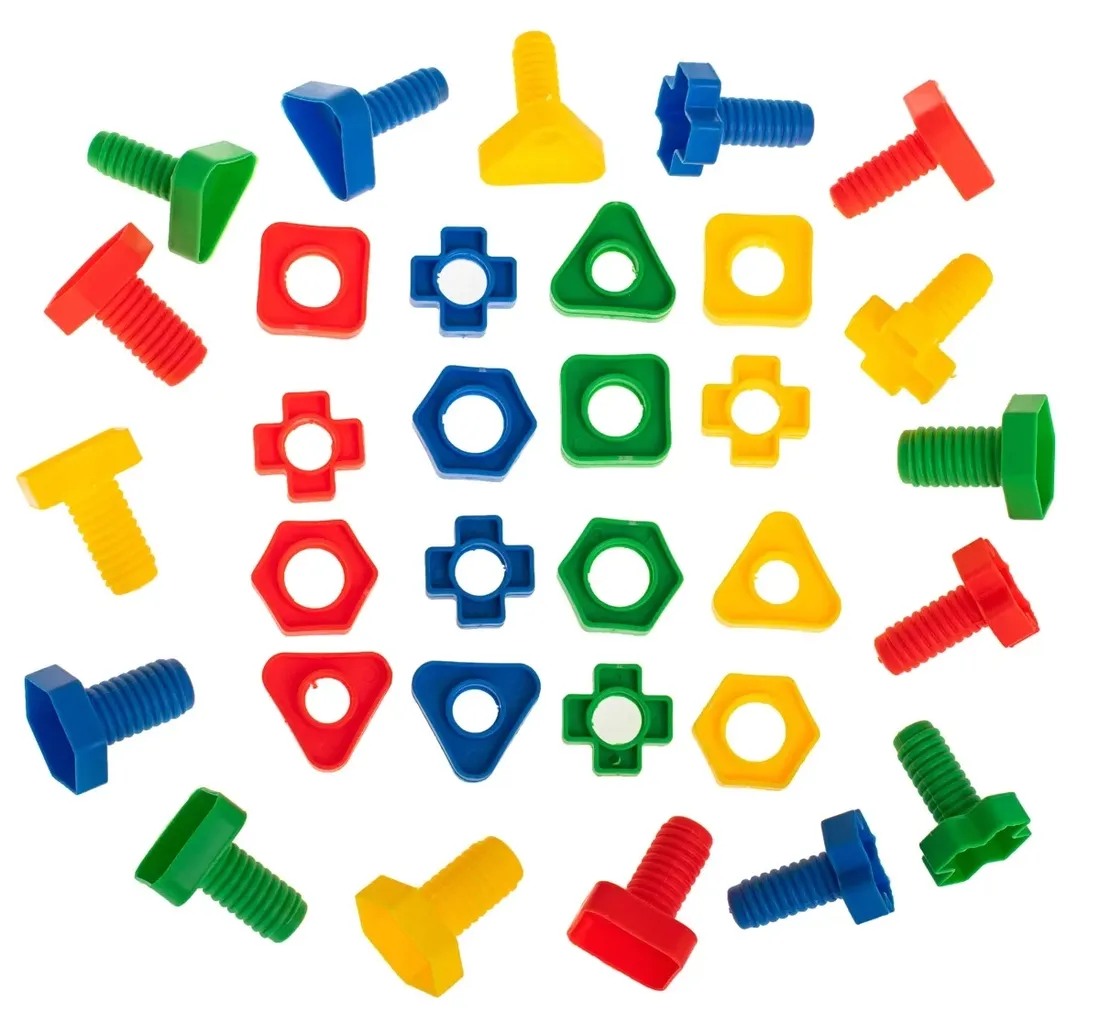 klocki-konstrukcyjne-edukacyjne-sruby-montessori-3-stan-nowy