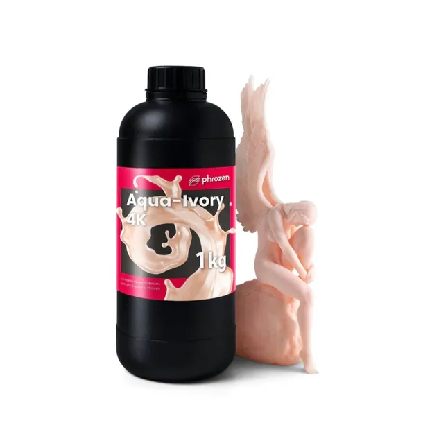Żywica UV Phrozen Aqua Ivory Beżowa 4K 1kg 1l Do Drukarki 3D