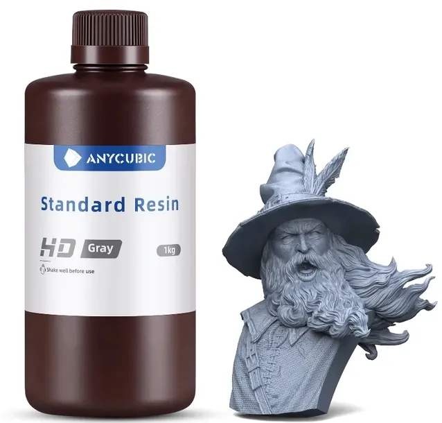 Żywica UV Anycubic Standard HD Szara Grey Gray 1kg 1l do Drukarki 3D