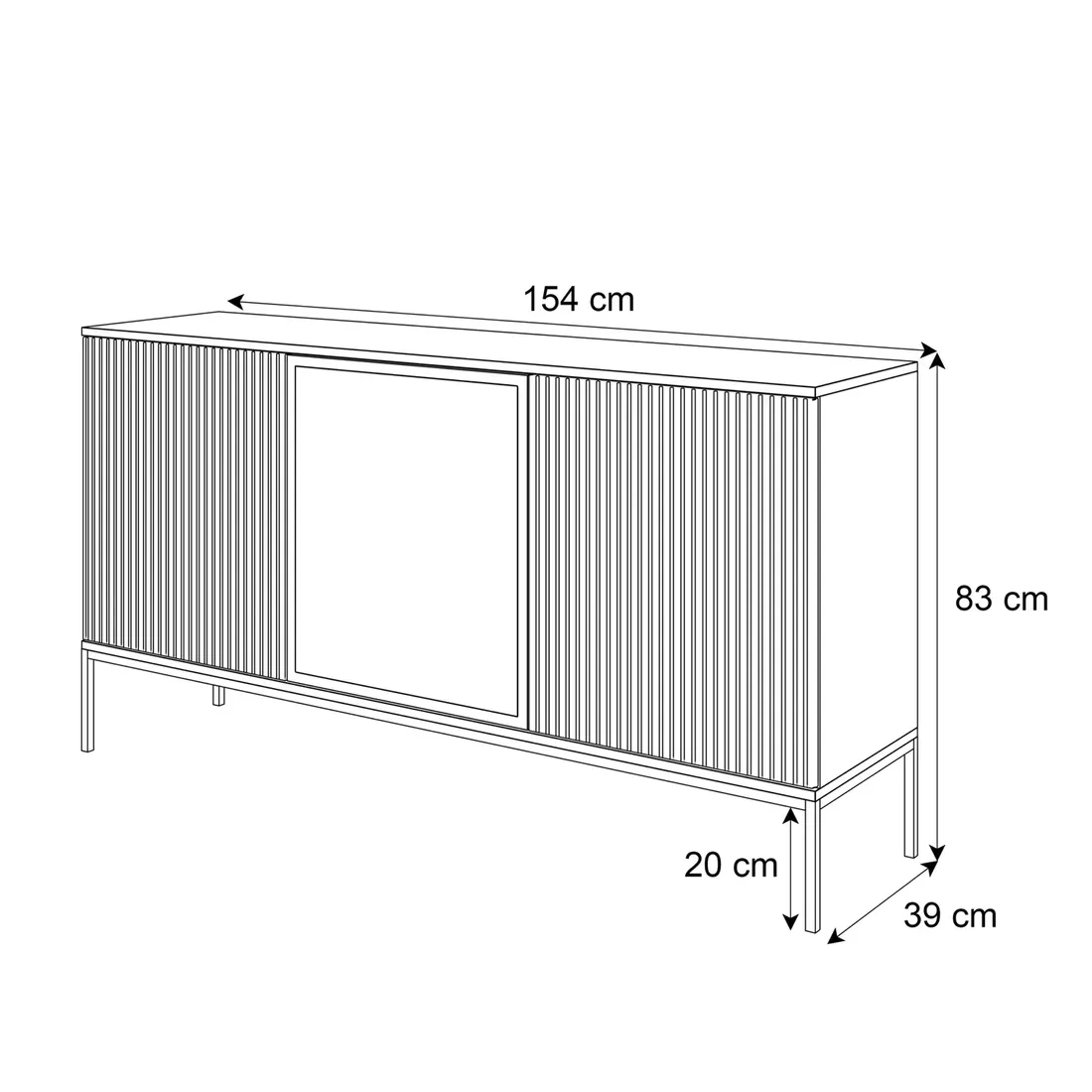 komoda-eclipse-k154-led-czarny-dab-wotan