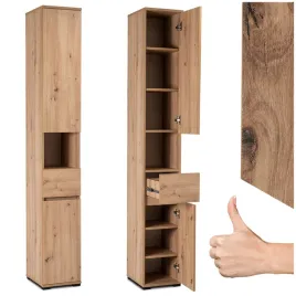 szafka-slupek-do-przedpokoju-szafa-waska-stojaca-regal-dab-artisan-prato