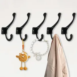 wieszak-scienny-na-ubrania-czarny-zdobiony-aluminium-vintage-5-sztuk