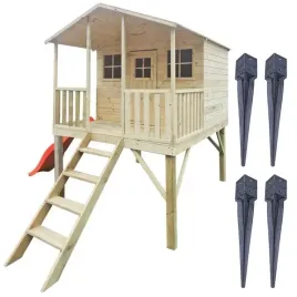 drewniany-domek-dla-dzieci-gucio-ogrodowy-slizg-czerwony-22m-i-kotwy