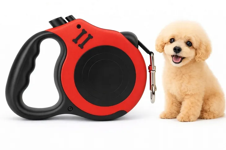 Smycz Automatyczna dla Psa Kota Flexi Zwijana z Blokadą 5m 20kg CZERWONA