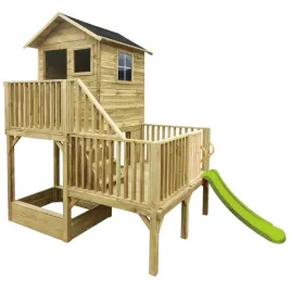 drewniany-domek-ogrodowy-hubert-taras-z-krotkim-slizgiem-jasnozielonym