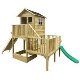 domek-drewniany-ogrodowy-dla-dzieci-hubert-ze-scianka-i-zjezdzalnia