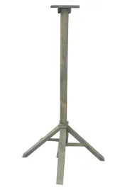 drewniany-stojak-pod-karmnik-dla-ptakow-szary-110-cm-wysoki-solidny