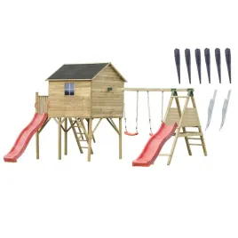 drewniany-domek-jerzyk-max-hustawki-zjezdzalnie-mocowanie-plac-zabaw-ogrod