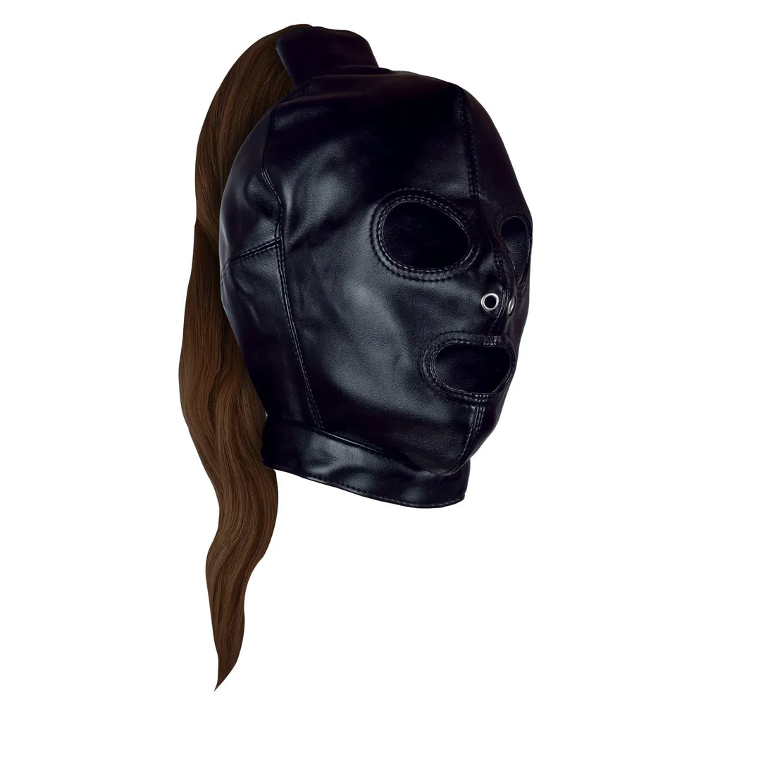 mask-with-brown-ponytail-black