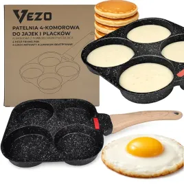 vezo-patelnia-4-komorowa-do-jajek-i-plackow-granitowa-na-jajka-pancakes