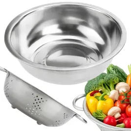 miska-metalowa-27cm-3l-zestaw-durszlak-cedzak-sitko-kuchenne-metalowy-23cm