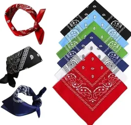 bandana-chusta-kowbojska-zestaw-6x-czerwona-kowboj-przebranie-chusta-stroj