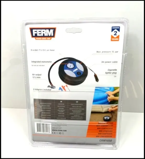 kompresor-pompka-10-bar-kompaktowy-samochodowy-rowerowy-uniwersalny-ferm-stan-nowy-kod-producenta-crm1050
