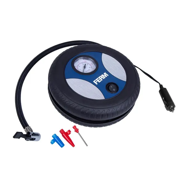 kompresor-pompka-10-bar-kompaktowy-samochodowy-rowerowy-uniwersalny-ferm-kod-producenta-crm1050-stan-nowy